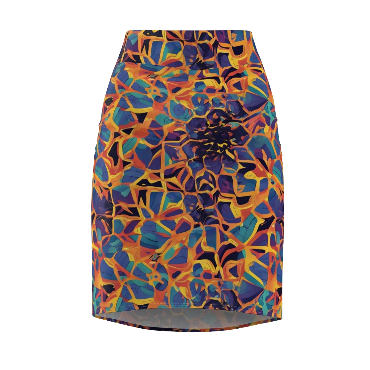 Saffron Circuit on Pencil Skirt — Front