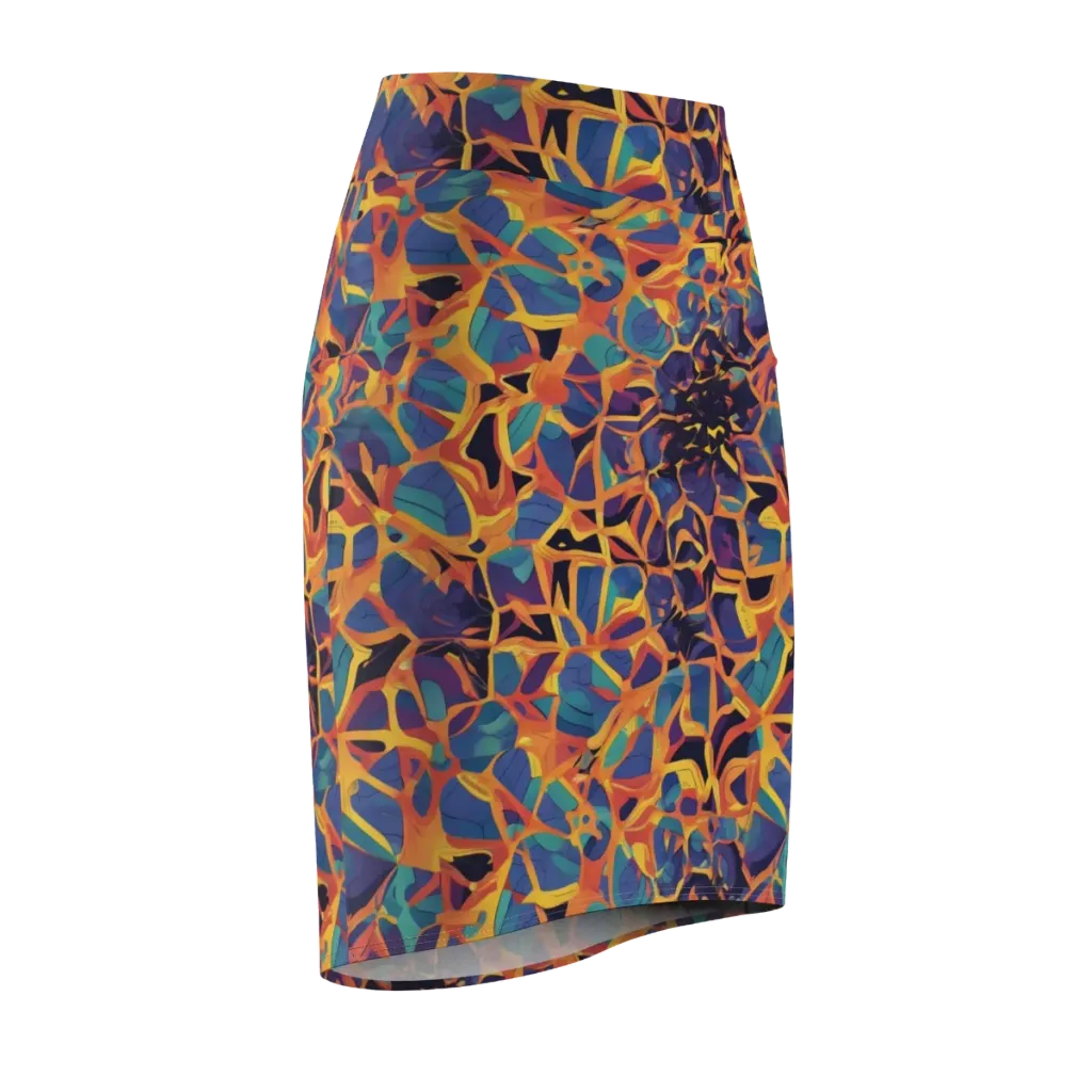 Saffron Circuit on Pencil Skirt — Front Side