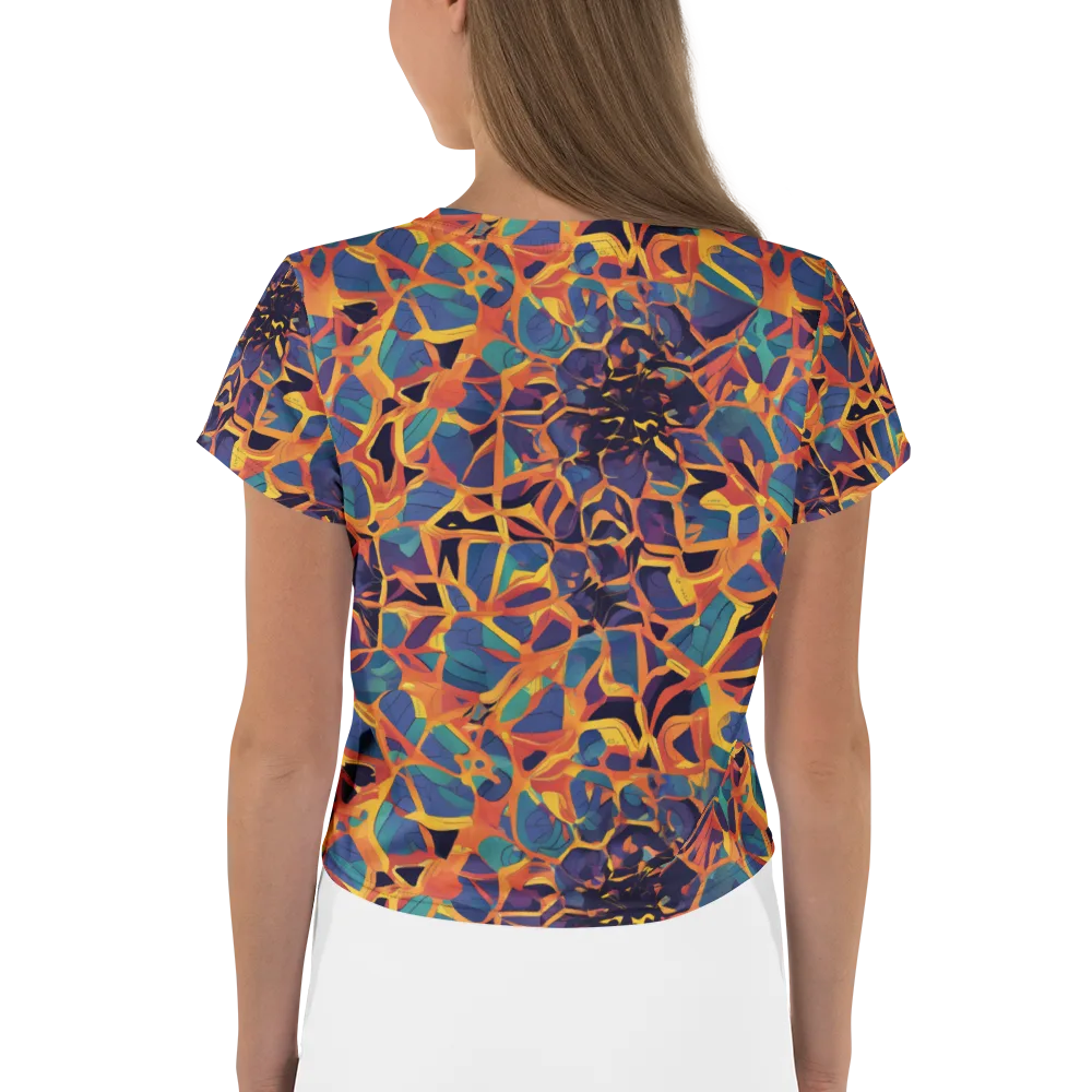 Saffron Circuit on Crop Tee — Back