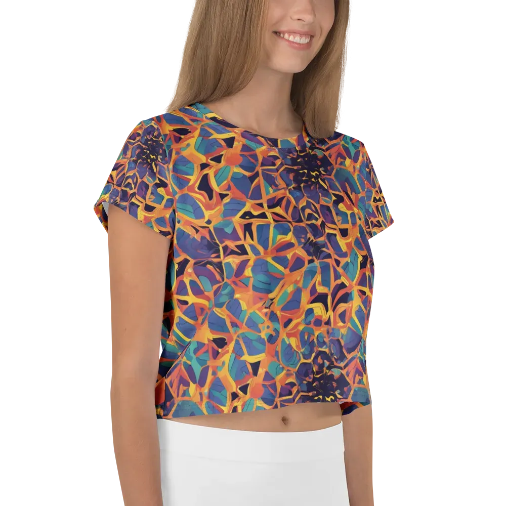 Saffron Circuit on Crop Tee — Right