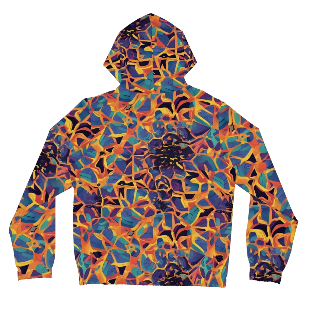 Saffron Circuit on Women's Full-Zip Hoodie — Back