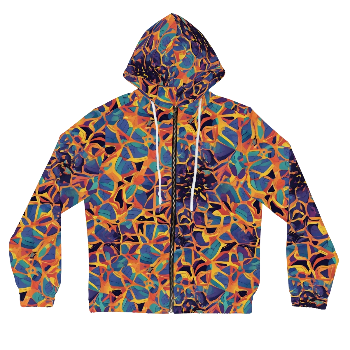 Saffron Circuit on Women's Full-Zip Hoodie — Front