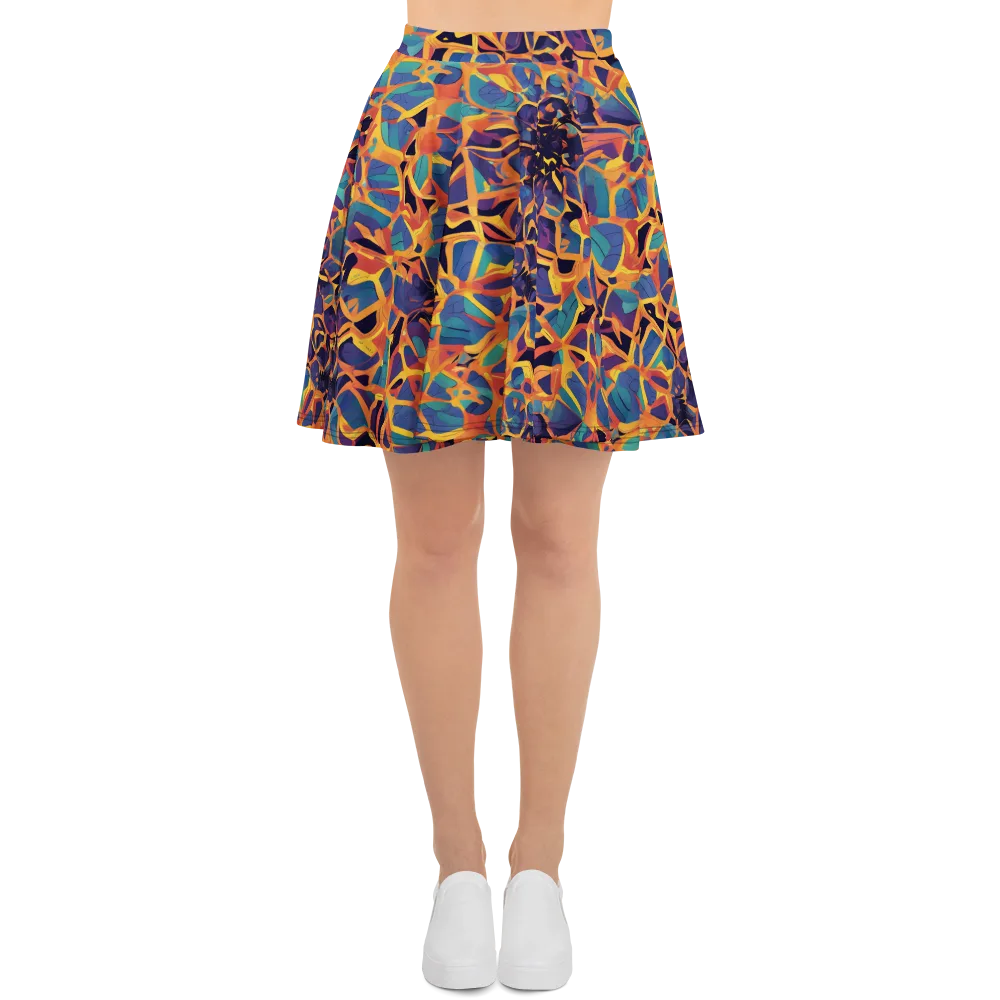 Saffron Circuit on Skater Skirt — Front
