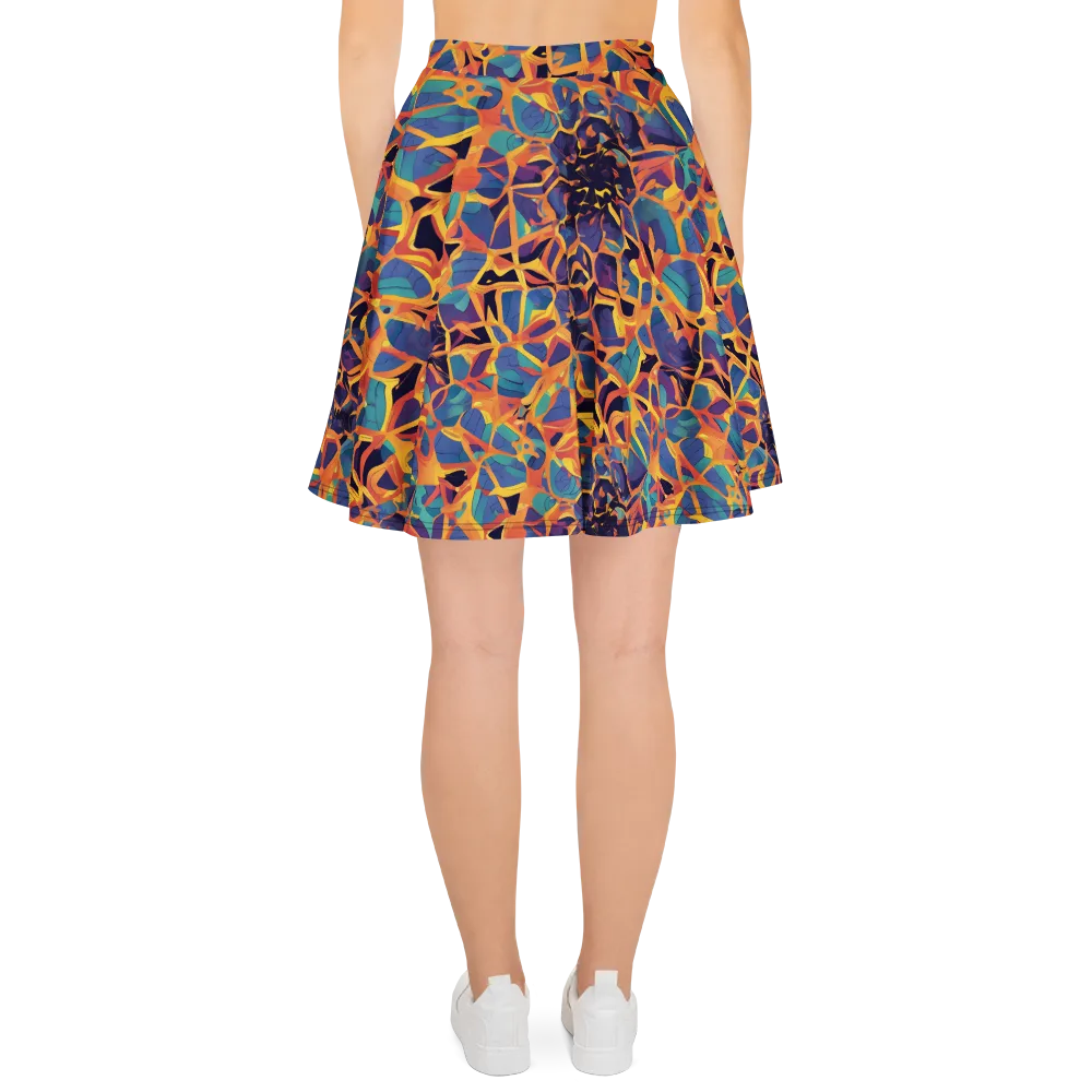 Saffron Circuit on Skater Skirt — Back