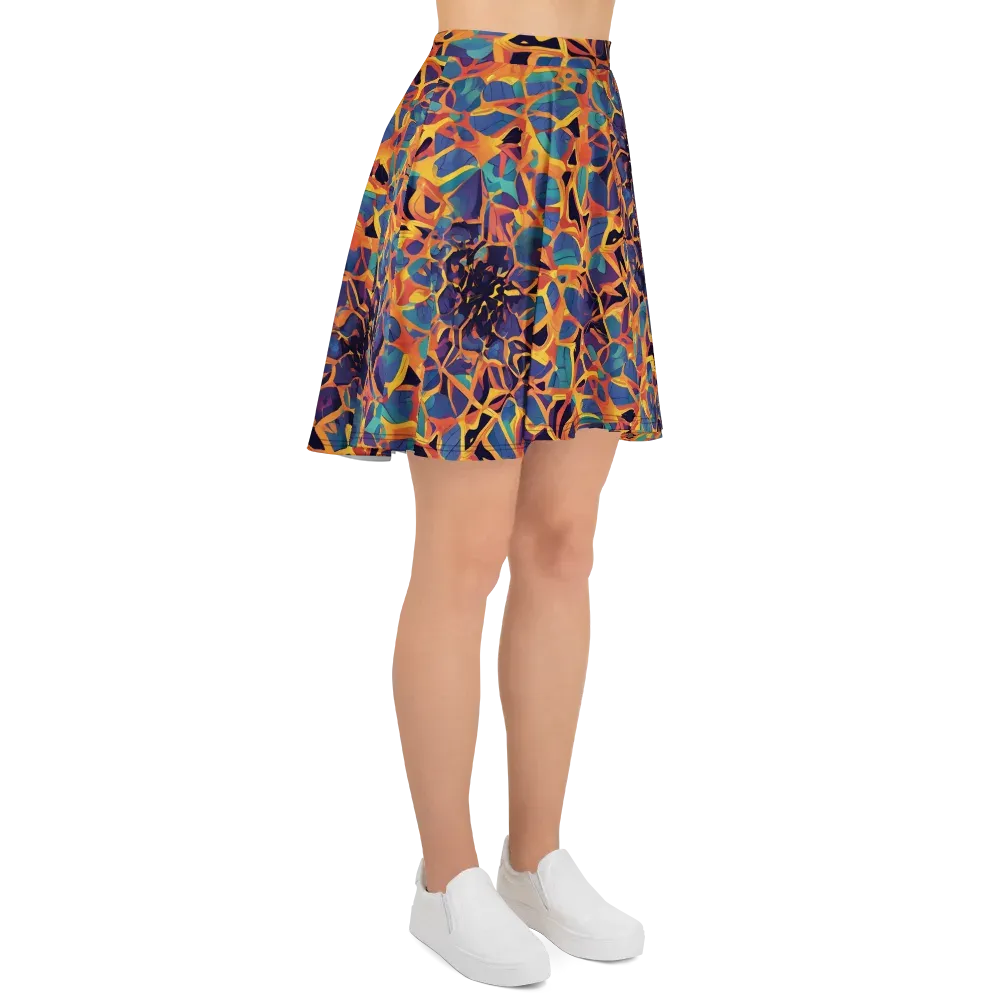 Saffron Circuit on Skater Skirt — Right