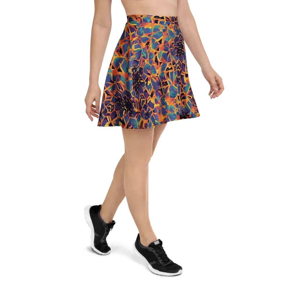 Saffron Circuit on Skater Skirt — Right