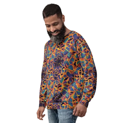 Saffron Circuit on a Sweatshirt