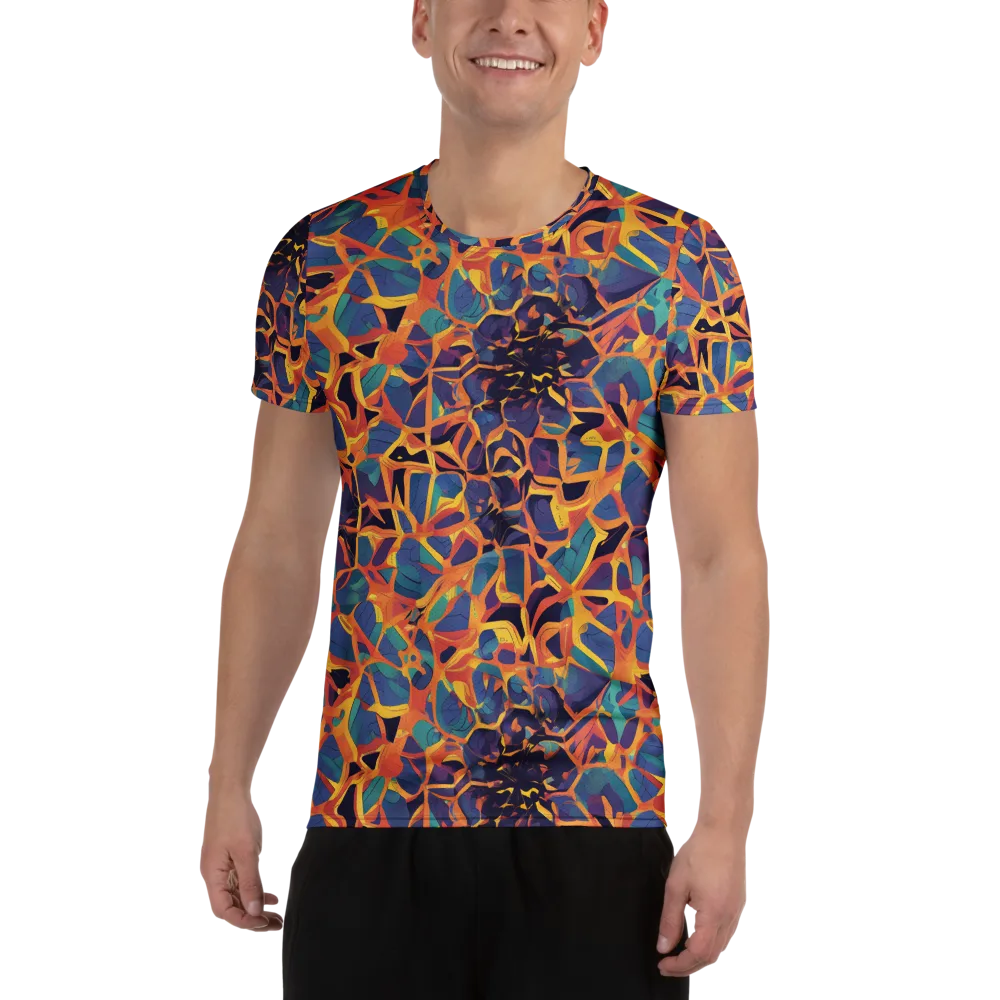 Saffron Circuit on Men's Athletic T-Shirt — Front