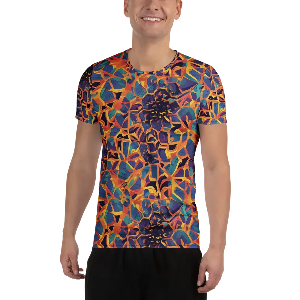 Saffron Circuit on Men's Athletic T-Shirt — Front
