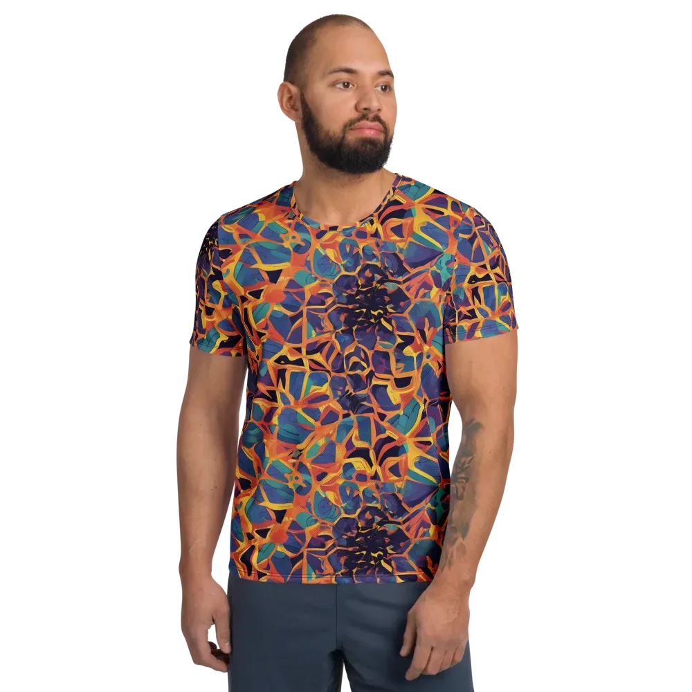 Saffron Circuit on Men's Athletic T-Shirt — Front