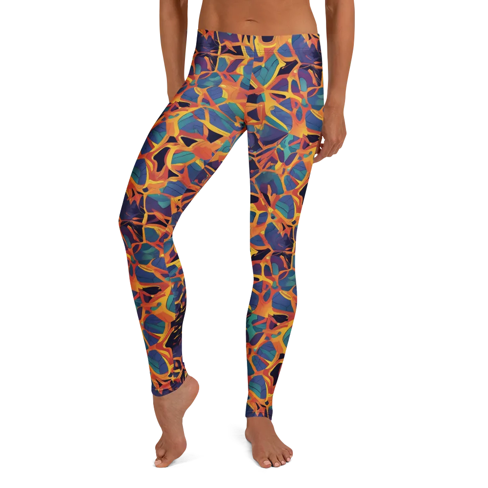 Saffron Circuit on Leggings — Front