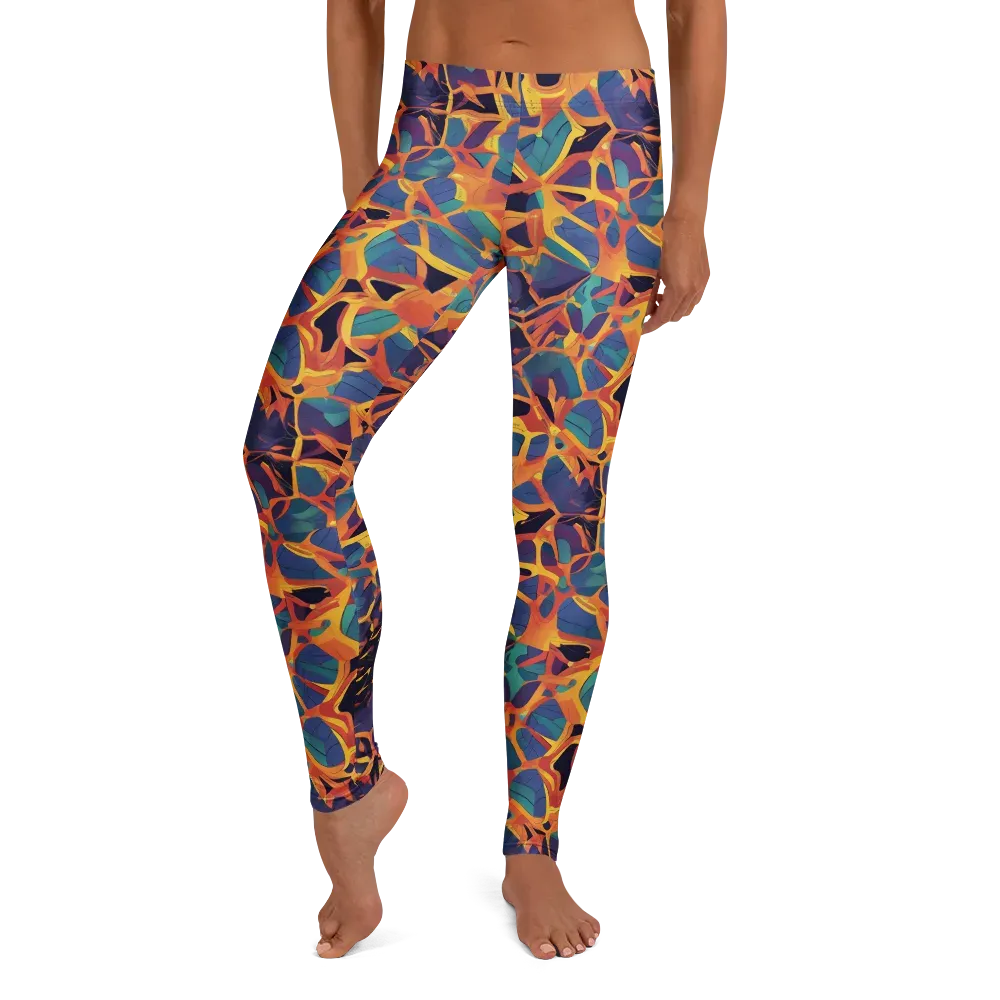 Saffron Circuit on Leggings — Front