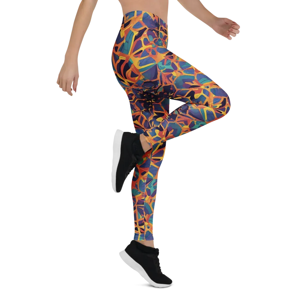 Saffron Circuit on Leggings — Right