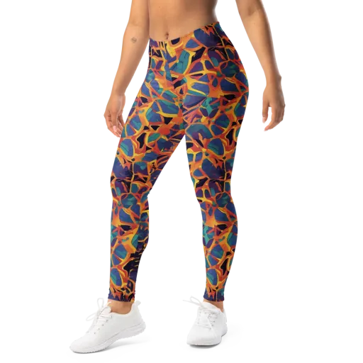 Saffron Circuit on a Leggings
