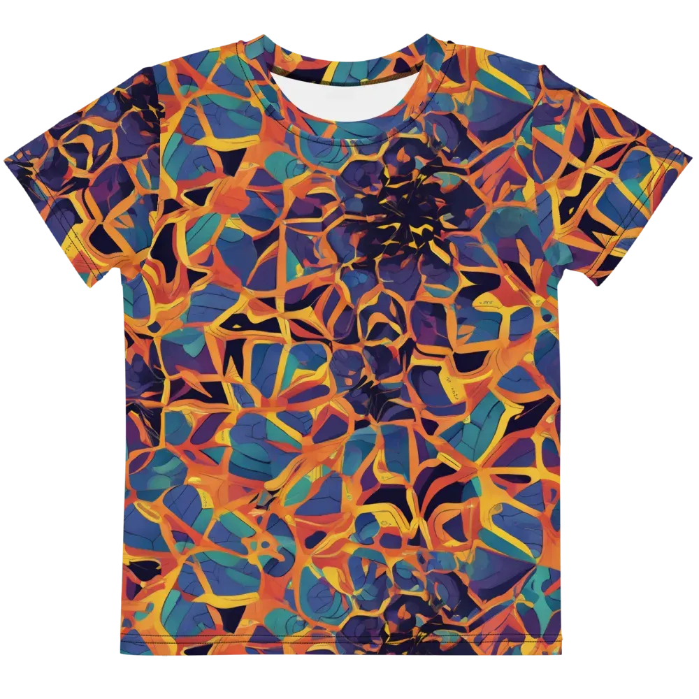 Saffron Circuit on Kids Crew Neck T-Shirt — Front