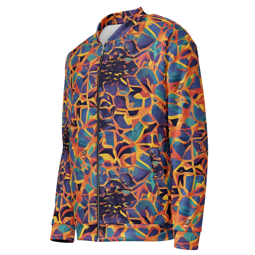 Saffron Circuit on Bomber Jacket — Left Front