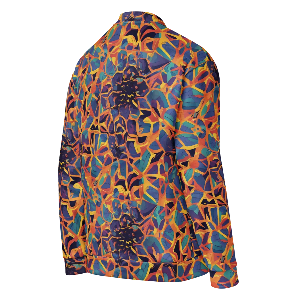 Saffron Circuit on Bomber Jacket — Right Back
