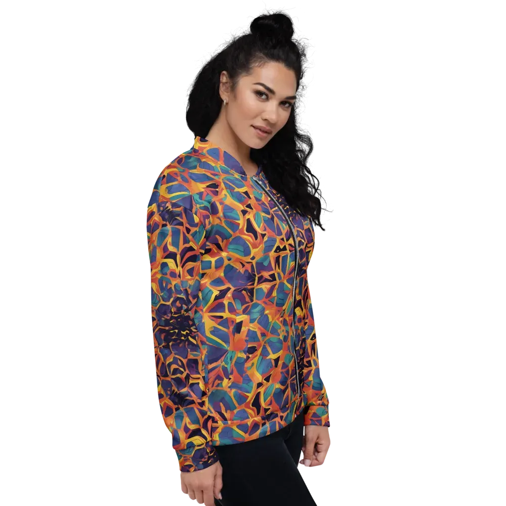 Saffron Circuit on Bomber Jacket — Right