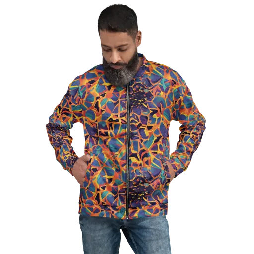 Saffron Circuit on a Bomber Jacket