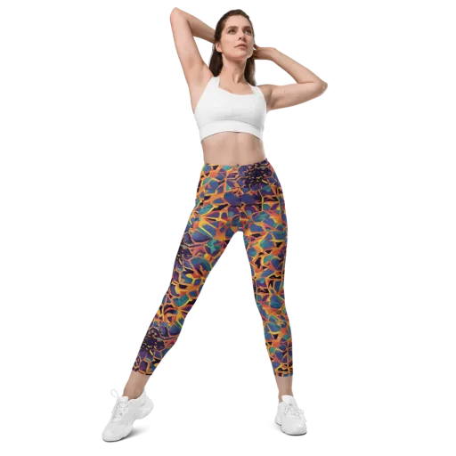 Saffron Circuit on a Leggings with Pockets