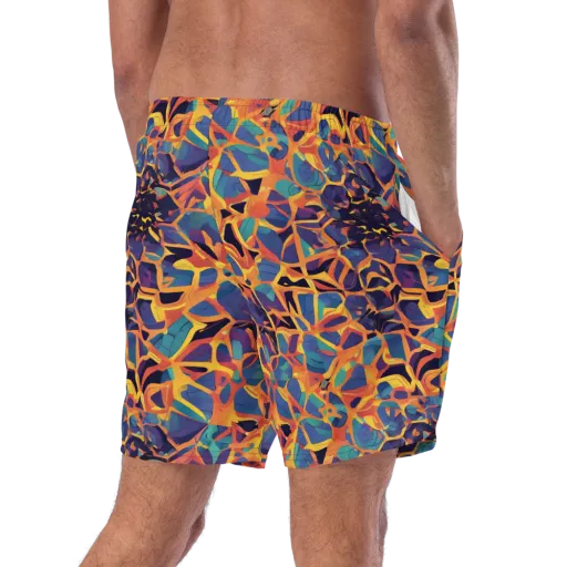 Saffron Circuit on a Swim Trunks