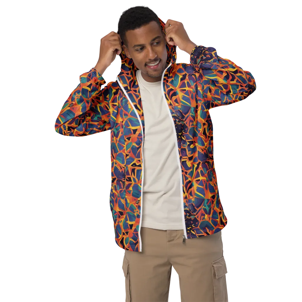 Saffron Circuit on Men's Windbreaker — Front