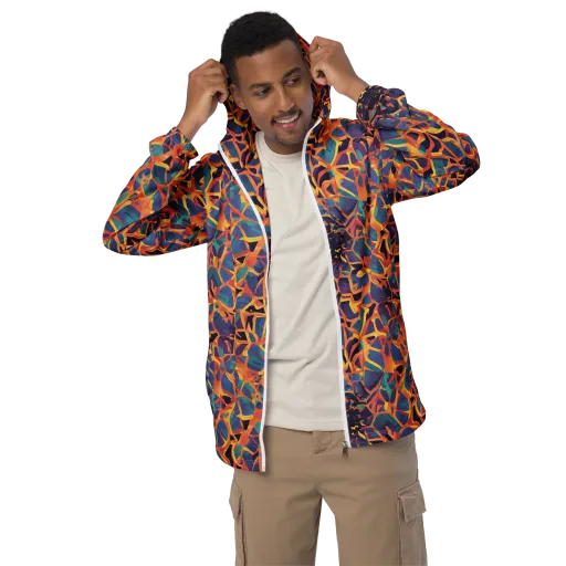 Saffron Circuit on a Men's Windbreaker