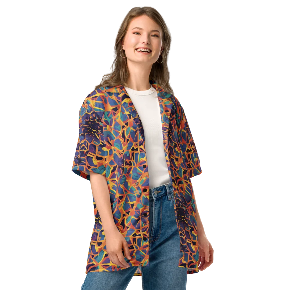 Saffron Circuit on Button Shirt — Front
