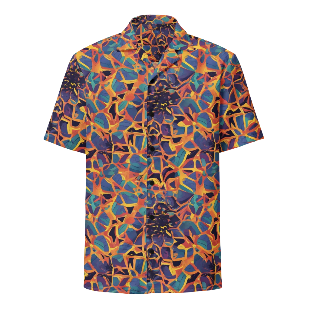 Saffron Circuit on Button Shirt — Front