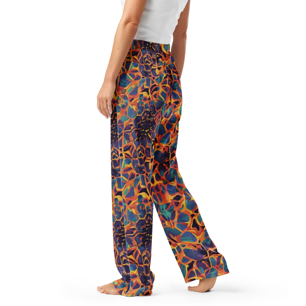 Saffron Circuit on Women's Pajama Pants — Left