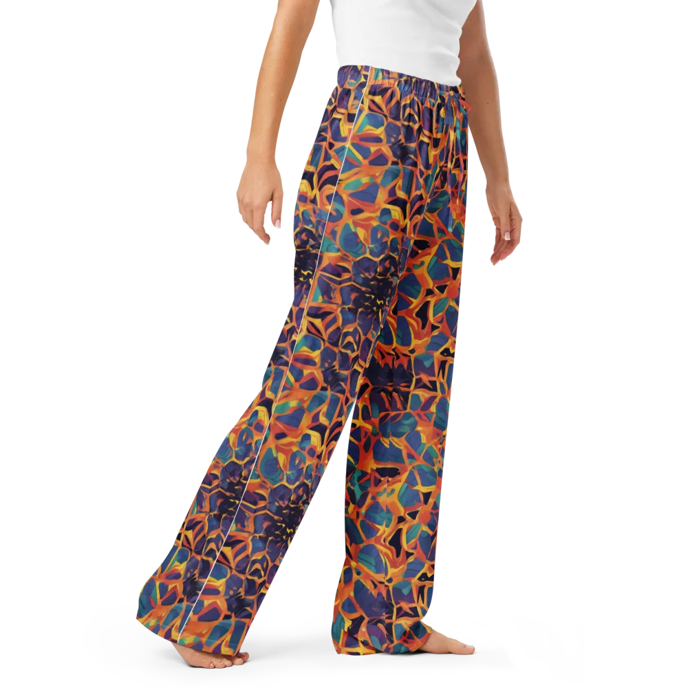Saffron Circuit on Women's Pajama Pants — Right Front