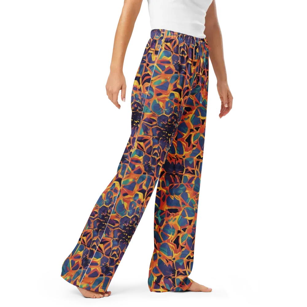 Saffron Circuit on Women's Pajama Pants — Right Front