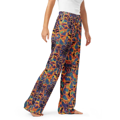 Saffron Circuit on a Women's Pajama Pants