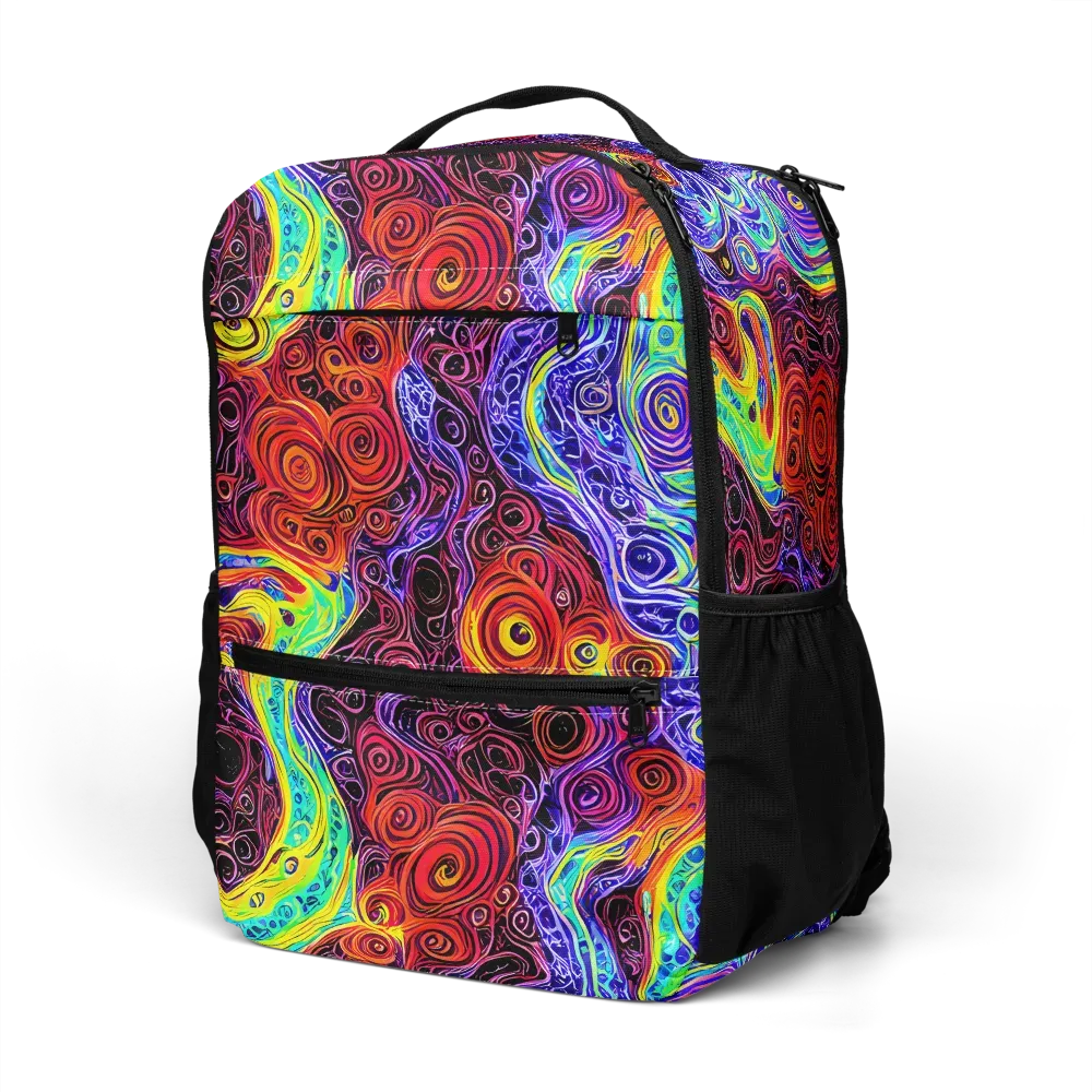 The Color Maelstrom on Utility Backpack — Left Front