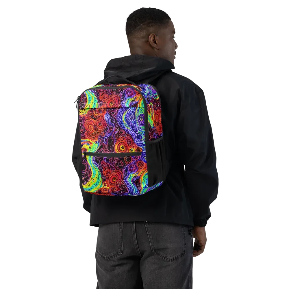 The Color Maelstrom on Utility Backpack — Back