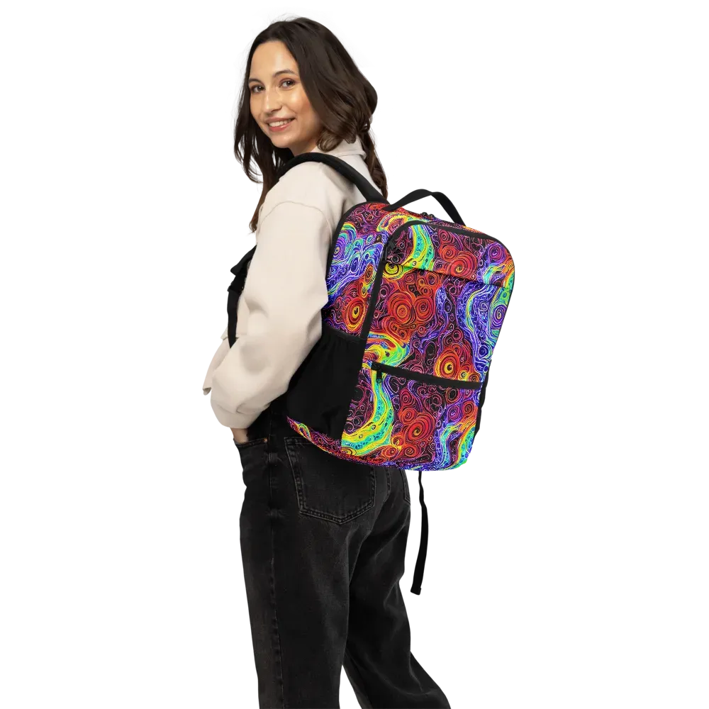The Color Maelstrom on Utility Backpack — Back