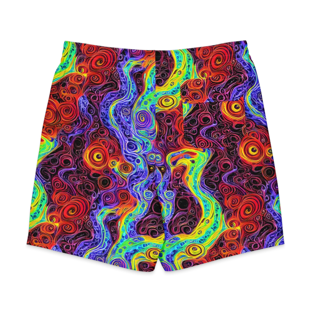 The Color Maelstrom on Men's Board Shorts — Back