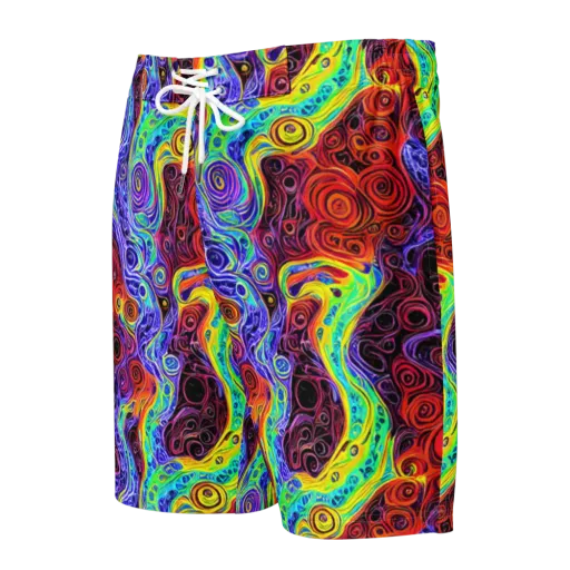 The Color Maelstrom on a Men's Board Shorts