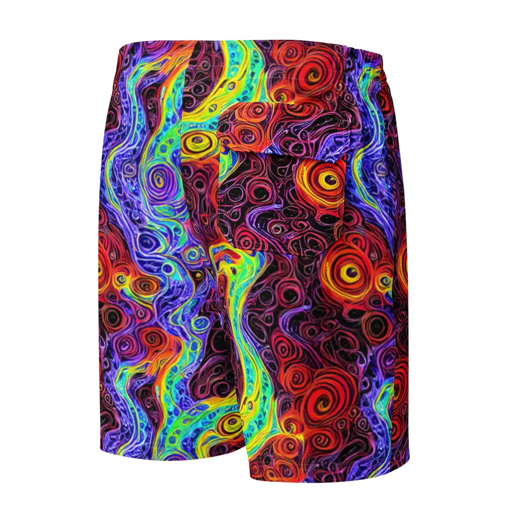 The Color Maelstrom on Men's Board Shorts — Back