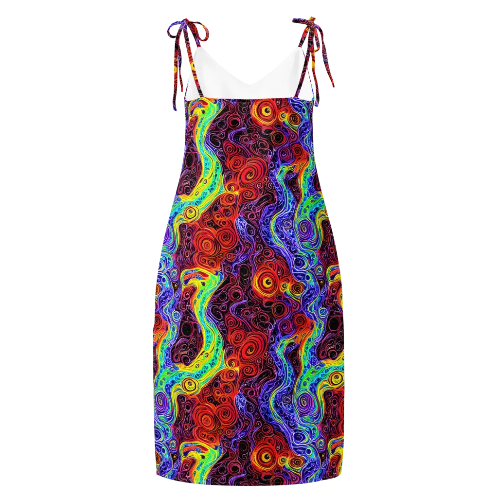 The Color Maelstrom on Slip Dress — Back