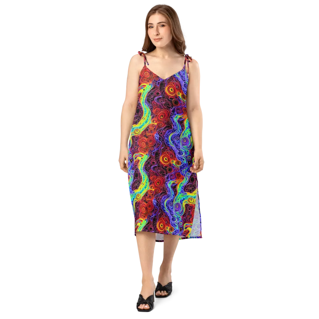 The Color Maelstrom on Slip Dress — Front