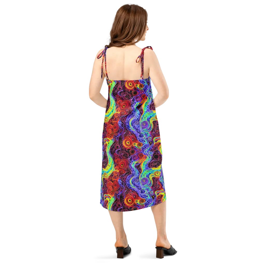 The Color Maelstrom on Slip Dress — Back