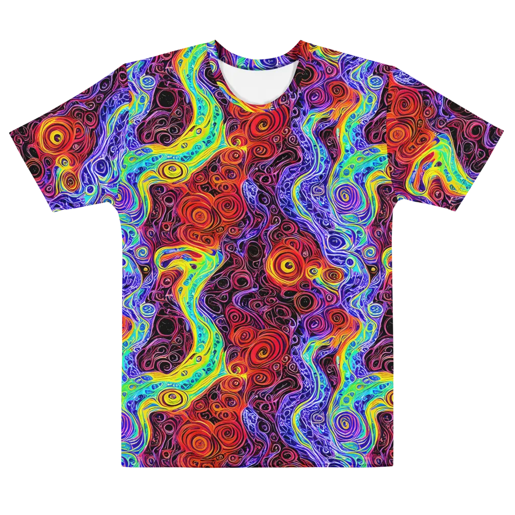 The Color Maelstrom on Men's Cotton Crew Neck T-Shirt — Front