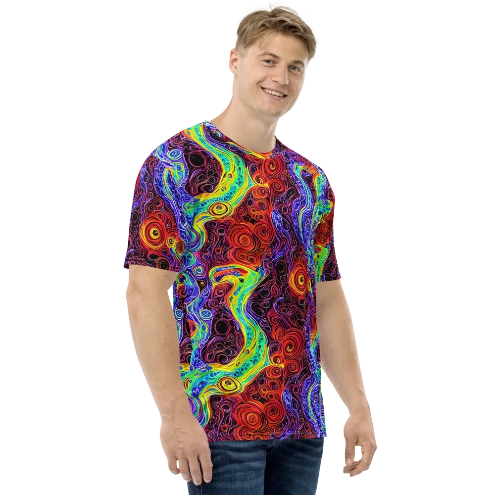 The Color Maelstrom on Men's Crew Neck T-Shirt — Right