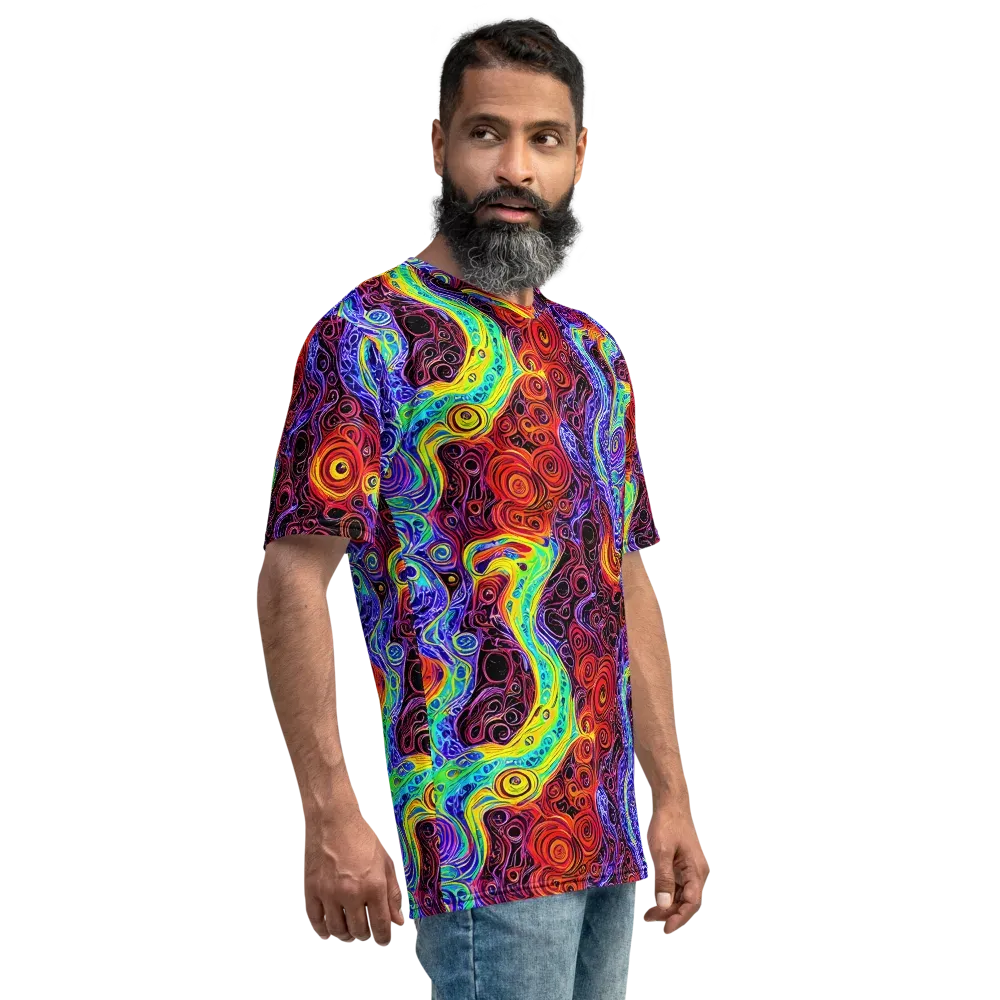 The Color Maelstrom on Men's Crew Neck T-Shirt — Right