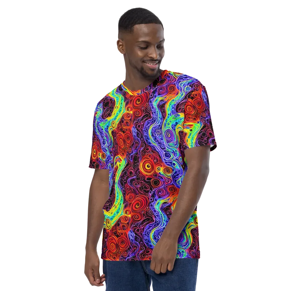 The Color Maelstrom on Men's Crew Neck T-Shirt — Left