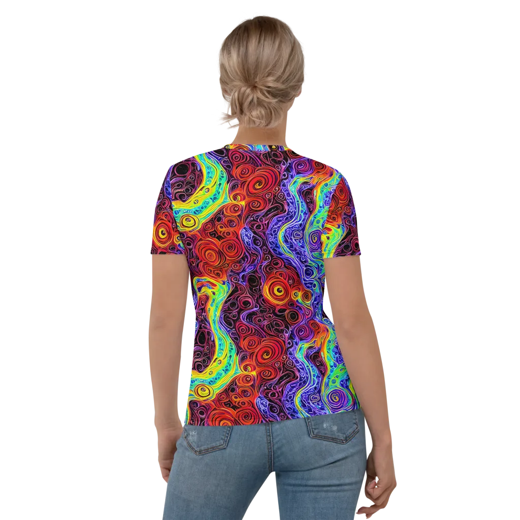 The Color Maelstrom on Women's Crew Neck T-Shirt — Back