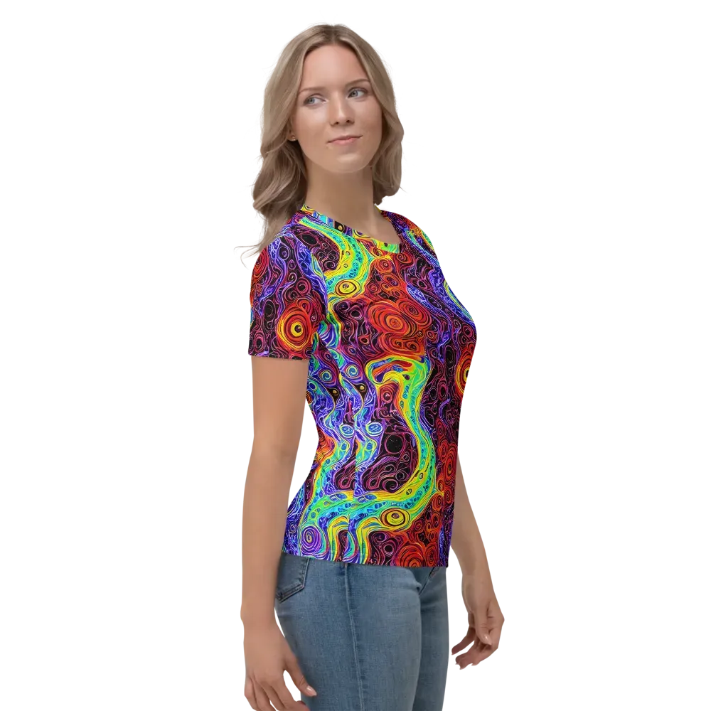 The Color Maelstrom on Women's Crew Neck T-Shirt — Right