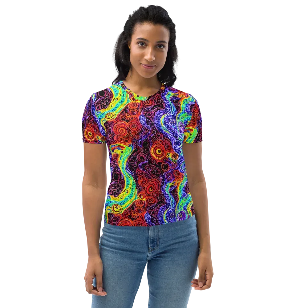 The Color Maelstrom on Women's Crew Neck T-Shirt — Front