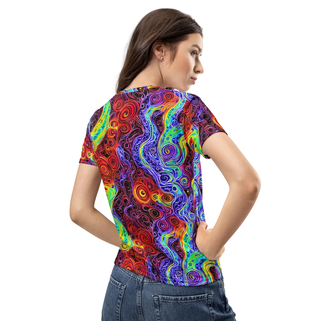 The Color Maelstrom on Women's Crew Neck T-Shirt — Back